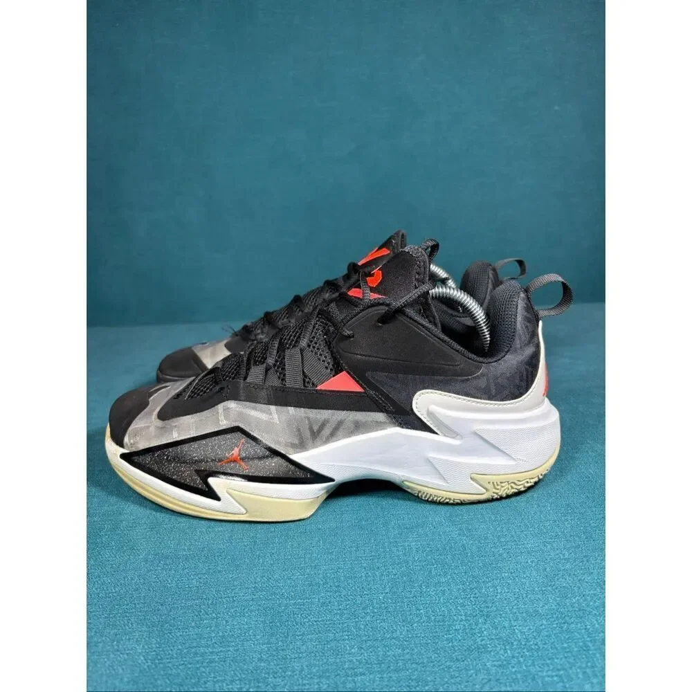 Jordan Why Not Zer0.4 PF Black Bright Crimson Basketball Shoes Men’s Size 9 DC77